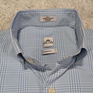 Peter Millar Light Blue Gingham Button-Down Shirt